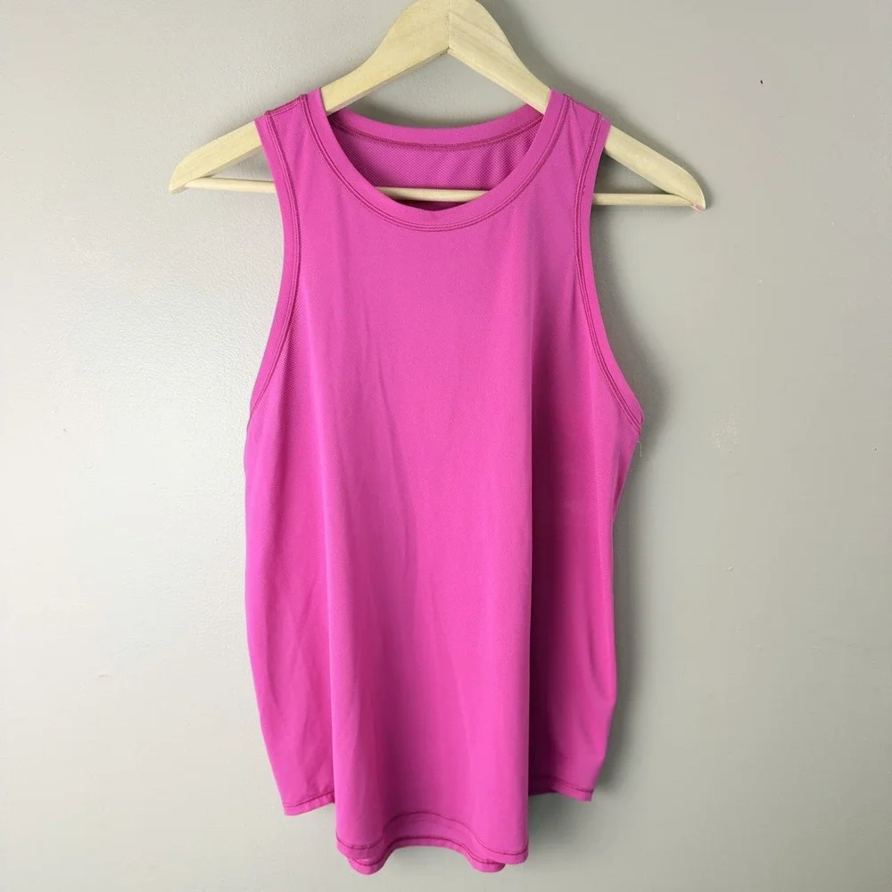 Lululemon Sculpt Tank Pink Racerback Athletic Workout Top Womens M - Picture 1 of 7